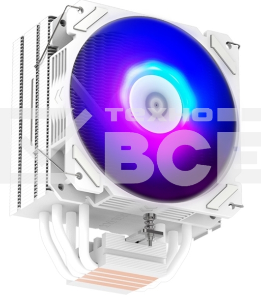 Кулер ZALMAN CNPS9X PERFORMA WHITE ARGB, 120мм FAN, 4 HEAT PIPES, 4-PIN PWM, 700-1800 RPM, 28DBA MAX, HYDRO BEARING, FULL SOCKET SUPPORT