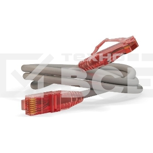 Патч-корд Hyperline U/UTP, Cat.5e, LSZH, 10 м, серый 