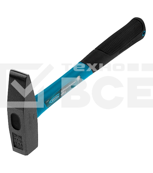 Молоток слесарный Gross 10277 600г, квадратный боек фибергласовая обрезиненная рукоятка