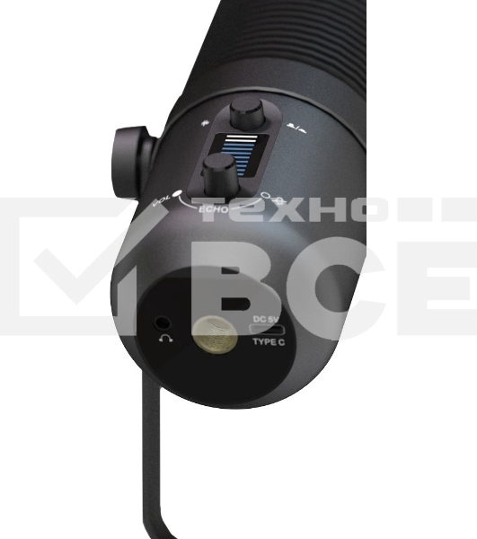 Микрофон проводной Оклик SM-400G 2м черный