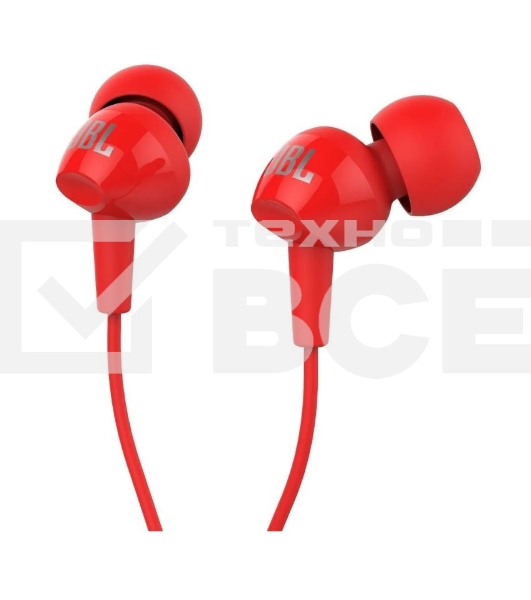 Наушники JBL Гарнитура C100si красный