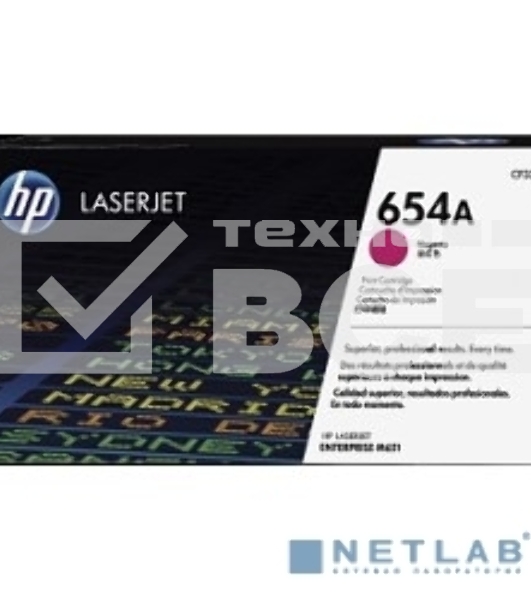 Тонер Картридж HP 654A CF333A пурпурный для HP CLJ Ent M651n/M651dn/M651xh/M680dn/M680f (15000стр.)