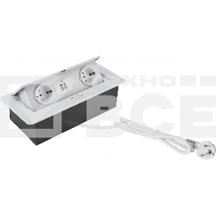 Розетка Cactus CS-SOCKET-EU/USBA-WH для столешницы белый