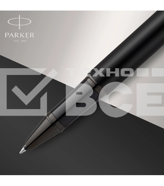 Ручка роллер Parker IM Achromatic T317 (CW2127743) Matt Black F черн. черн. подар.кор.