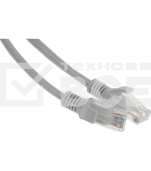Патч-корд Premier PP12-1.5M 1000Гбит/с UTP 4 пары cat.5E CCA molded 1.5м серый RJ-45 (m)-RJ-45 (m)