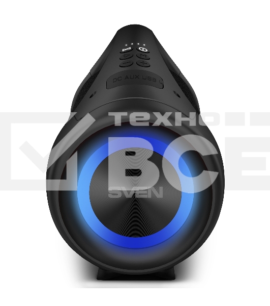 Колонки Sven 370 2.0 чёрные  (2x2W, USB, RGB подсветка)