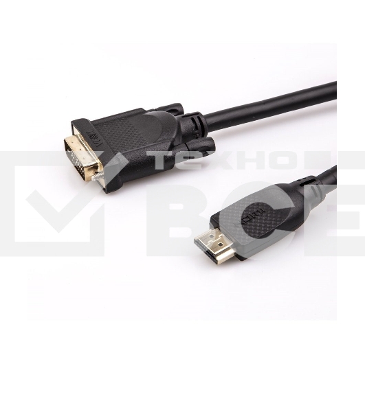 Кабель HDMI AM/DVI(24+1)M, 3м, CU, 1080P@60Hz, 2F, VCOM <CG484GD-3M>