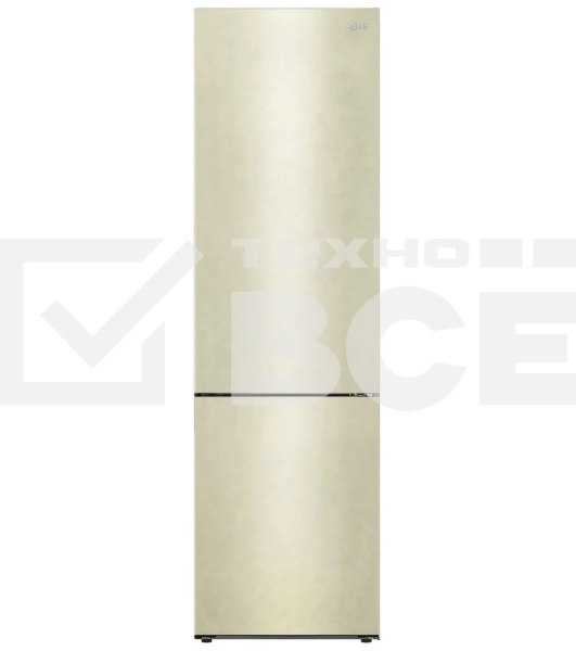 Холодильник LG GA-B509CECL бежевый, двухкамерный, 277/107л, морозилка снизу, No Frost