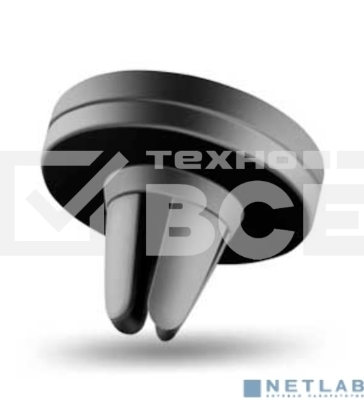 Автомобильный держатель Ginzzu GH-381M в вентиляционную решетку, универсальный, магнитный, черный