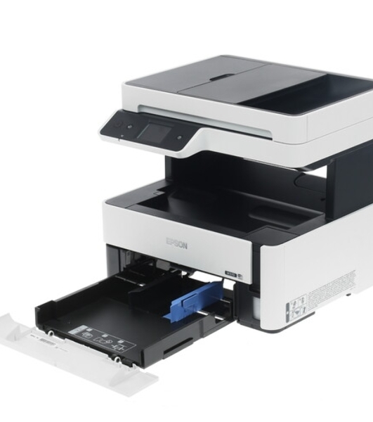 МФУ струйный Epson M3170 (C11CG92501), A4, ч/б, печ. до 39 стр/мин., 2400 x 1200 dpi (печать) 1200x2400dpi (скан.), USB, RJ-45, Wi-Fi, Air Print