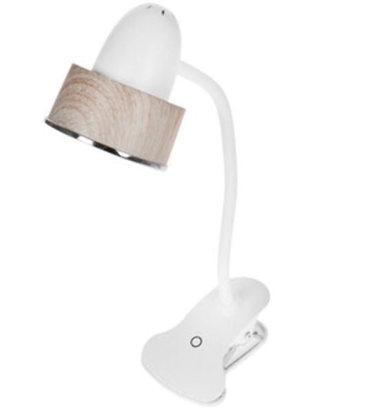 Светильник настольный 'прищепка' Uniel 5W TLD-557 Brown/LED/350Lm/5500K/Dimmer Сенсорный выключатель. Коричневый.
