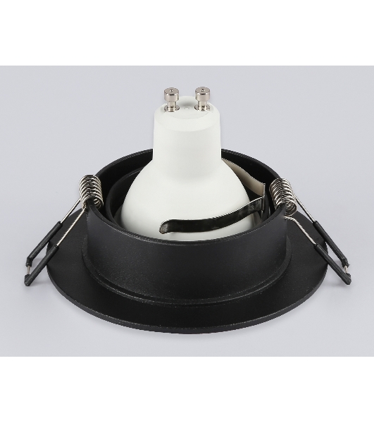 Встраиваемый поворотный точечный светильник Ambrella light TN102742 BK черный IP20 GU5.3 D95*25