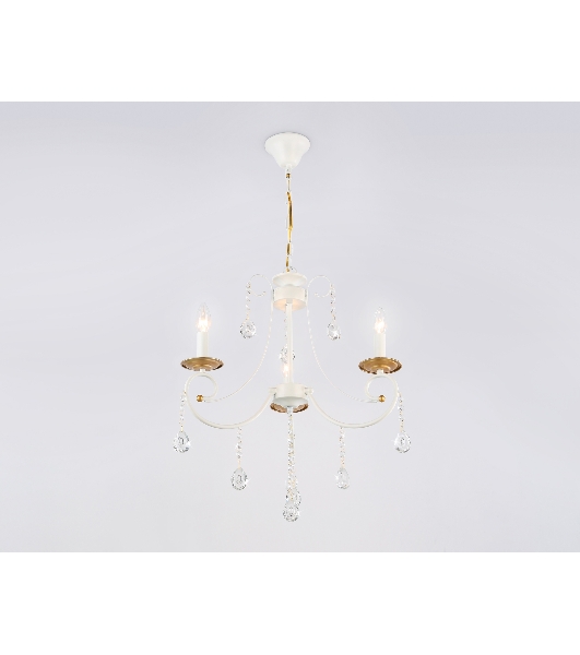 Светильник Ambrella light TR4915/3 WH/GD белый/золото E14/3 max 40W D550*860