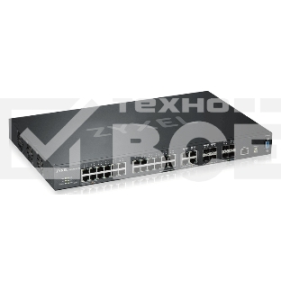 Коммутатор ZYXEL ZYXEL XGS4600-32 L3 Managed Switch, 28 port Gig and 4x 10G SFP+, stackable, dual PSU