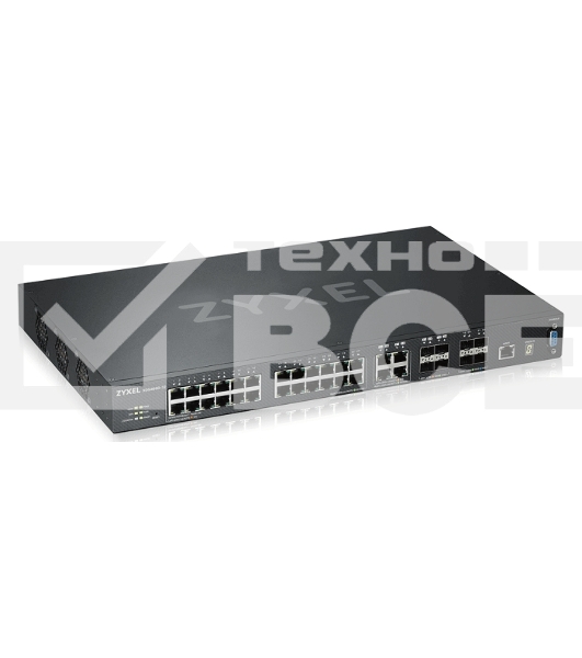 Коммутатор ZYXEL ZYXEL XGS4600-32 L3 Managed Switch, 28 port Gig and 4x 10G SFP+, stackable, dual PSU