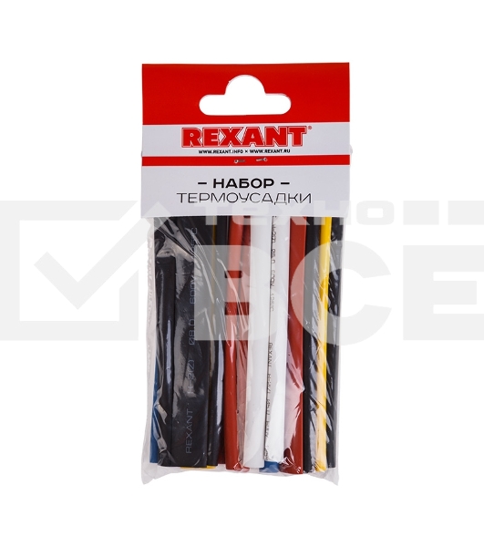 Термоусаживаемые трубки AUTO PLUS 2:1 (Набор 19 шт.) Rexant