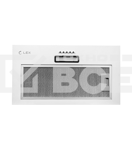 Вытяжка встраиваемая LEX GS Bloc LIGHT 600 белый управление: кнопочное (1 мотор)