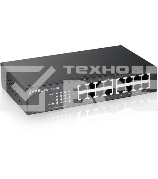 Коммутатор Zyxel GS1100-16-EU0103F 16G неуправляемый