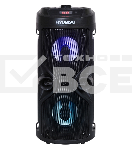 Минисистема Hyundai H-MC150 черный 50Вт/FM/USB/BT/SD/MMC