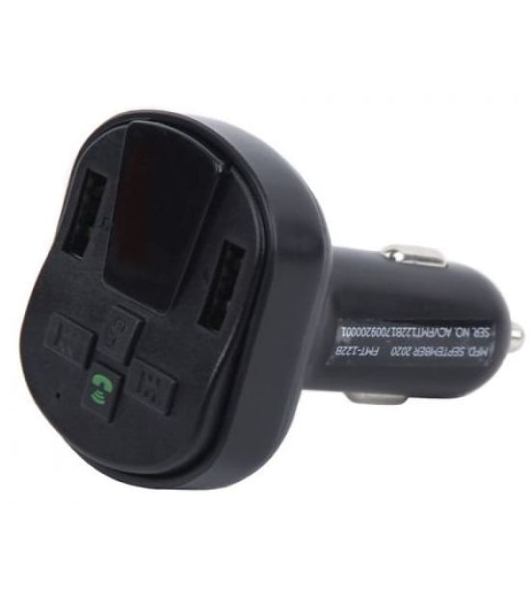 Автомобильный FM-модулятор ACV FMT-122B черный MicroSD BT USB (37576)