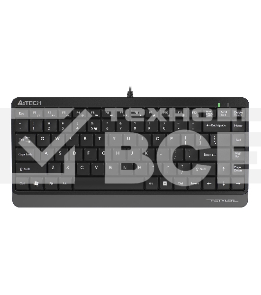 Клавиатура A4Tech Fstyler FK11 проводная USB серый/черный