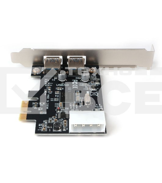 Контроллер USB  Gembird SPCR-01, в PCI, порты: 2 внешн. USB 3.0