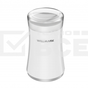 Кофемолка Willmark WCG-274 200 Вт, 100г., прозрачная крышка, ротационный нож, белый
