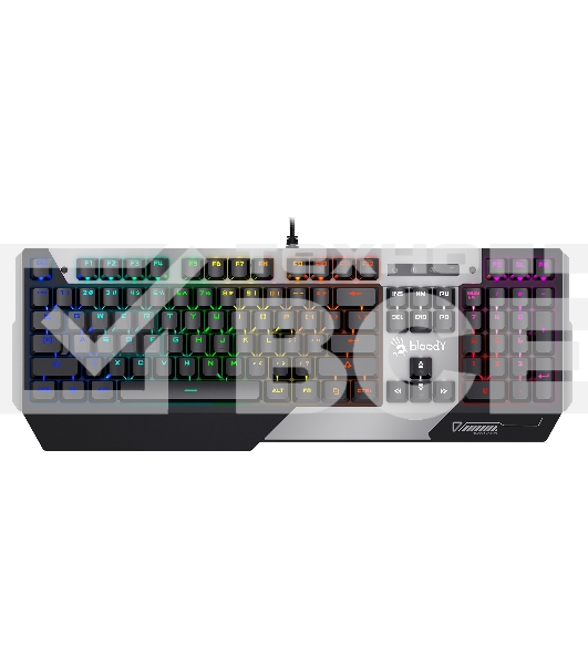 Клавиатура A4Tech Bloody B865N механическая серый/черный USB for gamer LED