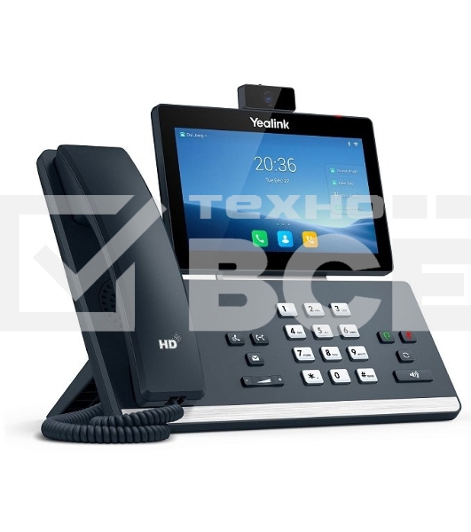 Телефон YEALINK SIP-T58W with camera, видеотерминал, Android, WiFi, Bluetooth, GigE, CAM50, без БП, шт