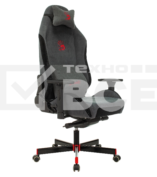 Кресло игровое A4Tech Bloody GC-420 серый, крестовина металл