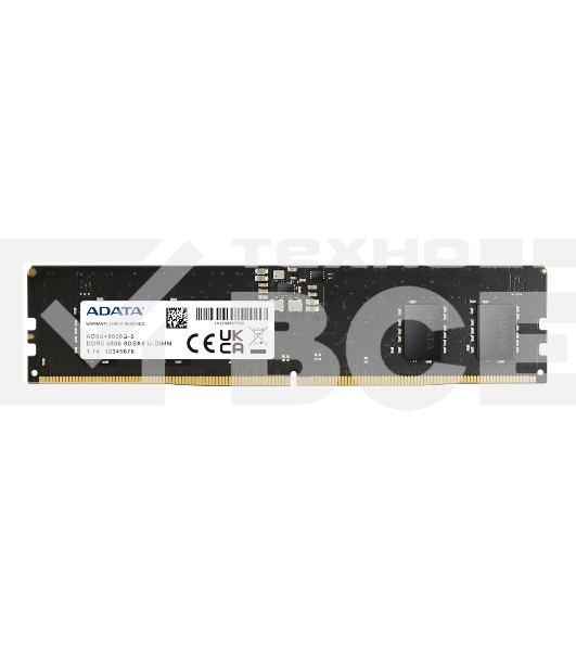 Оперативная память ADATA, DDR5, 8GB (1x8GB), 4800MHz, CL40, UDIMM