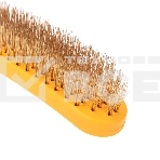 Щетка по металлу Kranz с пластиковой ручкой 260 мм, фото 1