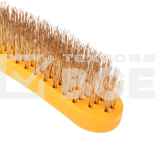 Щетка по металлу Kranz с пластиковой ручкой 260 мм