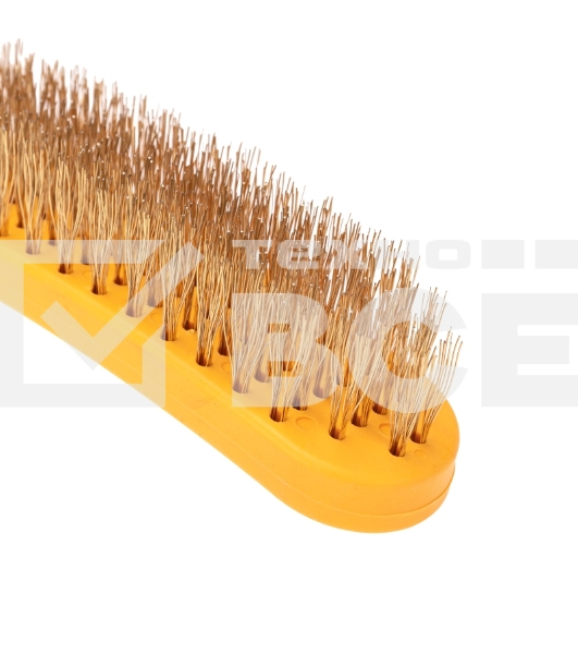 Щетка по металлу Kranz с пластиковой ручкой 260 мм