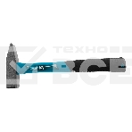 Молоток слесарный Gross 10277 600г, квадратный боек фибергласовая обрезиненная рукоятка, фото3