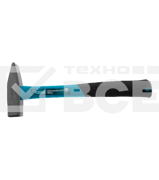 Молоток слесарный Gross 10277 600г, квадратный боек фибергласовая обрезиненная рукоятка