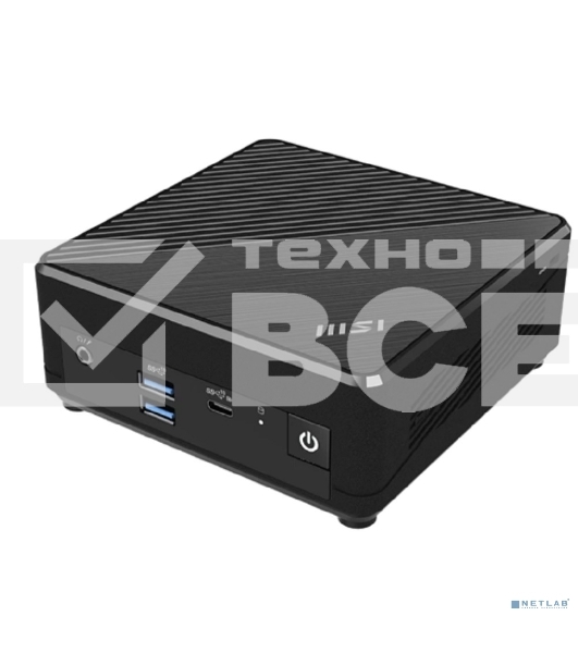 Неттоп MSI Cubi N ADL Intel Processor N200, 8Gb DDR4 SO-DIMM, 256GB SSD M.2, Intel UHD Graphics, noDVD, WiFi, BT, 65W, no keyboard&mouse, noOS, 1y war-ty