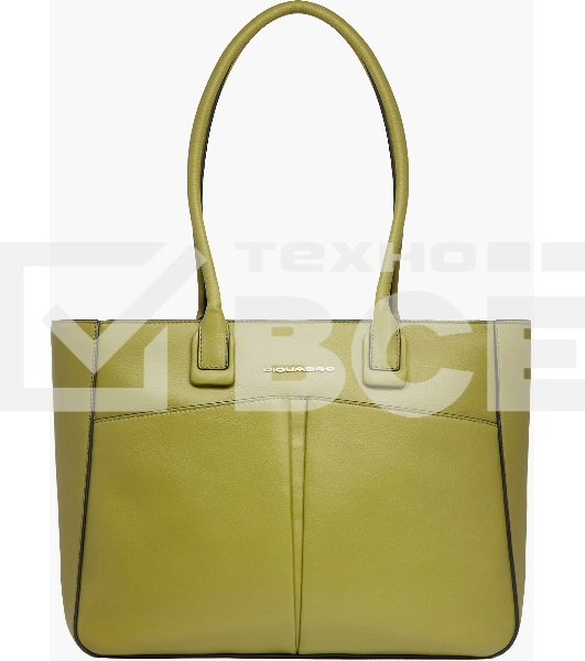 Деловая сумка женская Piquadro Ashley BD6461W134/VE с отделением для ноутбука оливковый натур.кожа