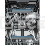 Встраиваемая посудомоечная машина ELECTROLUX EEG63410L/Встраиваемая узкая посудомоечная машина, загрузка на 10 комплектов посуды, сенсорное управление, 8 программ, 44.6x55x82 см, черный, сушка: стандартная (конденсация), индикация на полу: проекция дисплея, фото7