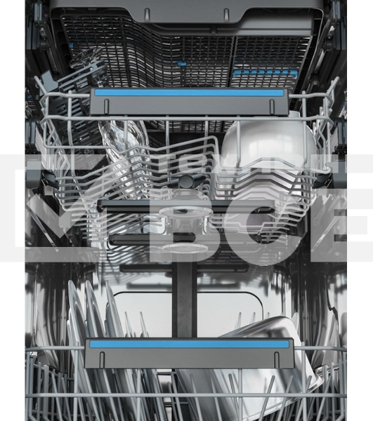 Встраиваемая посудомоечная машина ELECTROLUX EEG63410L/Встраиваемая узкая посудомоечная машина, загрузка на 10 комплектов посуды, сенсорное управление, 8 программ, 44.6x55x82 см, черный, сушка: стандартная (конденсация), индикация на полу: проекция дисплея