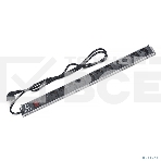 Блок силовых розеток Cabeus, Shuko х 12, вход Schuko, для шкафов, шнур 2 м, 50х490х50 мм (ВхШхГ), 16А, выключатель, черный, фото 1