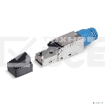 Разъем Cabeus, RJ45(8p8c), keystone, кат. 8, экр., металл, со вставкой, фото 1