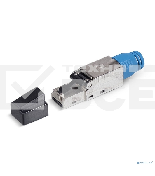 Разъем Cabeus, RJ45(8p8c), keystone, кат. 8, экр., металл, со вставкой