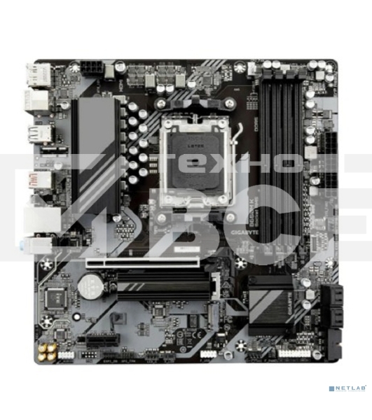 Материнская плата GIGABYTE B650M K, AM5, AMD B650, 4xDDR5, 4xSATA, 2xM.2, 1xPCIe 4.0 x16, 1xPCIe x1, 1xHDMI, 1xDP, 1x2.5Gb LAN, 1xUSB 3.2 Gen 2, 2xUSB 3.2 Gen 1, 4xUSB 2.0, 3x3.5 мм, 7.1, micro-ATX