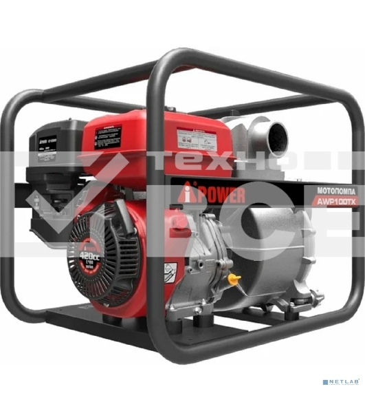 Мотопомпа A-ipower бензиновая для сильно загрязненной воды AWP100TX 30341