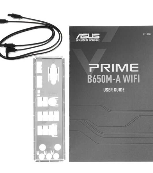 Материнская плата ASUS PRIME B650M-A WIFI II, AM5, AMD B650, 4xDDR5, 4xSATA, 2xM.2, 1xPCI-E 4.0 x16, 2xPCI-E 4.0 x1, 1xHDMI, 1xDP, 1xVGA, 1x 2.5Gb LAN, 2xUSB-A 3.2 Gen 2, 2xUSB-A 3.2 Gen 1, 4xUSB-A 2.0, 3x3.5 мм, 7.1, Micro-ATX