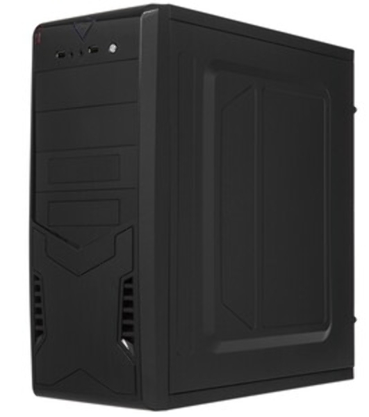 Компьютерный корпус ExeGate EX280389RUS Miditower ExeGate CP-604 Black, ATX, (CP500W, 80мм), 2хUSB, Audio