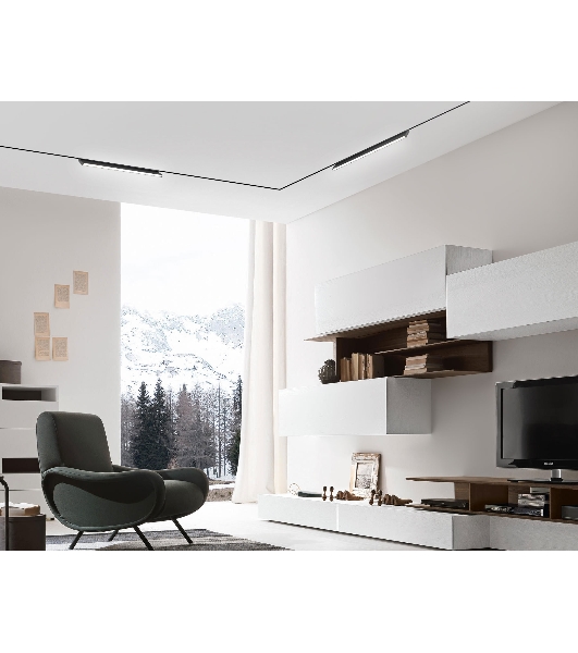 Трековый светильник GL2355 BK черный IP20 20W 3CCT 3000-6400K 48V 400*10*73