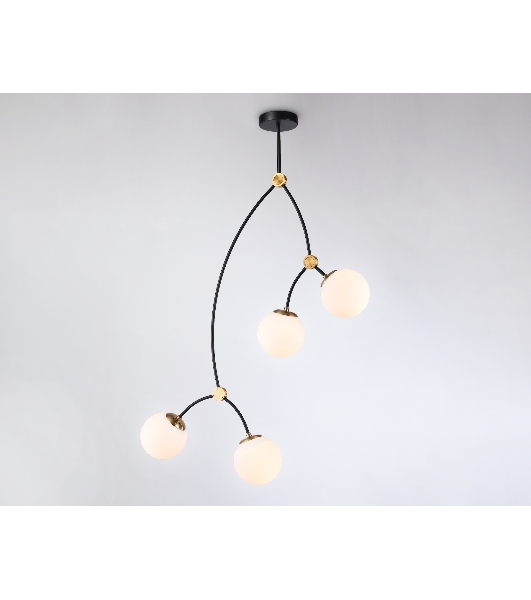 Светитльник Ambrella Light TR2575/4 BK/SB черный/бронза E27/4 max 60W D790*1120