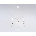 Светильник Ambrella light TR4915/3 WH/GD белый/золото E14/3 max 40W D550*860, фото4